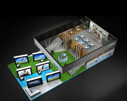 3D Exhibition Stall Designing